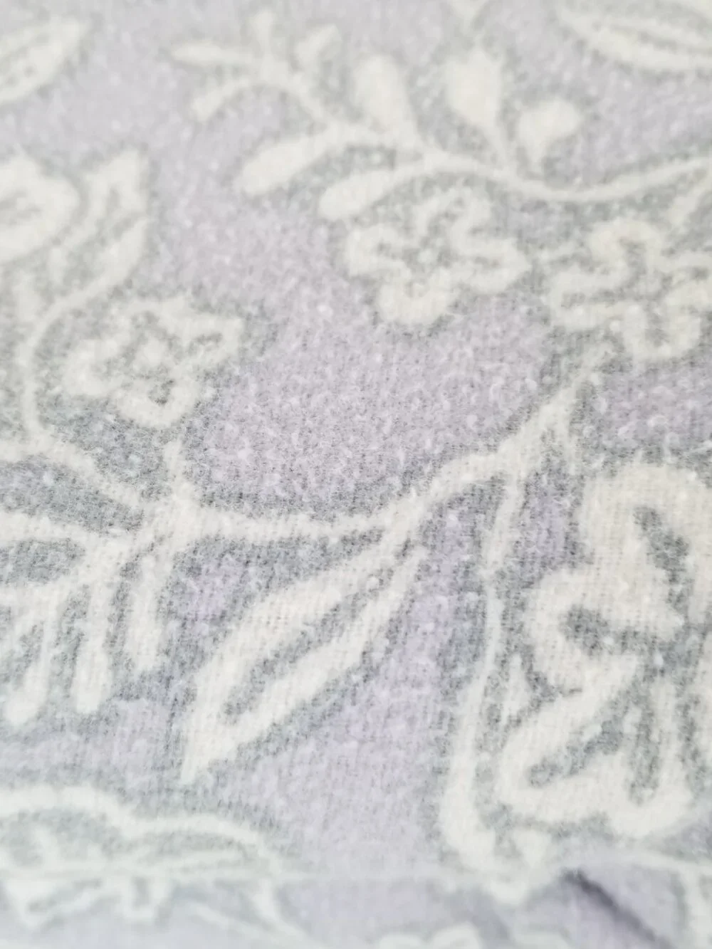 Cuddl Duds 100% Cotton Flannel Sheets Set Queen Size Lilac Floral Flat & Fitted